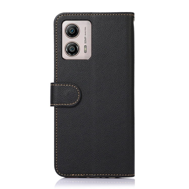 For Motorola Moto G53 5G KHAZNEH Litchi Texture Leather RFID Phone Case