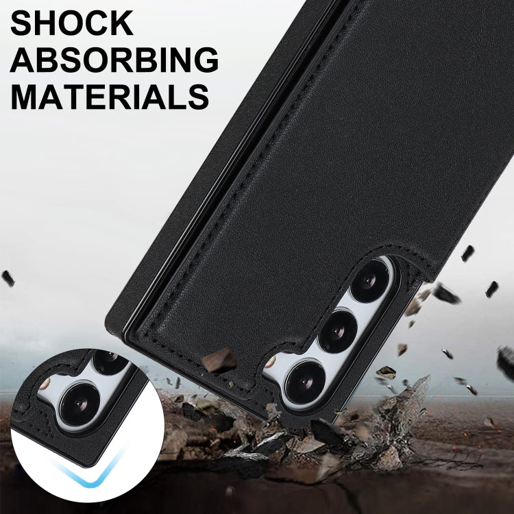 For Samsung Galaxy S23 5G Cross-body Square Double Buckle Flip Card Bag TPU+PU Case