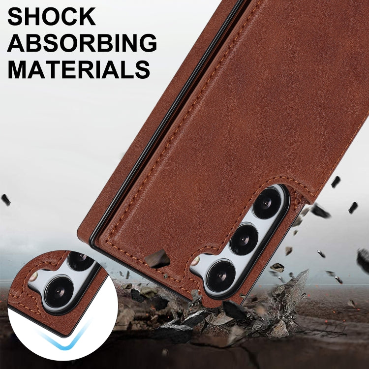 For Samsung Galaxy S23 5G Cross-body Square Double Buckle Flip Card Bag TPU+PU Case