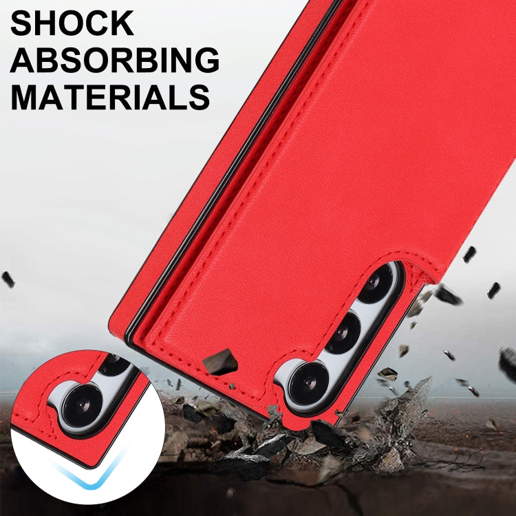 For Samsung Galaxy S23+ 5G Cross-body Square Double Buckle Flip Card Bag TPU+PU Case