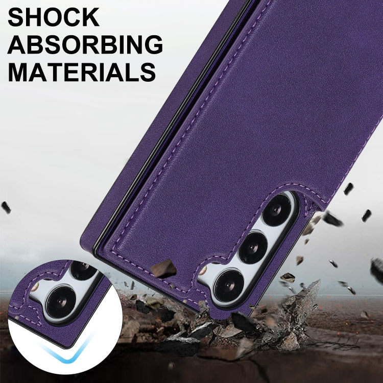 For Samsung Galaxy S23+ 5G Cross-body Square Double Buckle Flip Card Bag TPU+PU Case