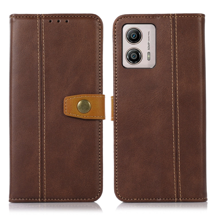 For Motorola Moto G53 5G / G23 / G13 Stitching Thread Calf Texture Leather Phone Case