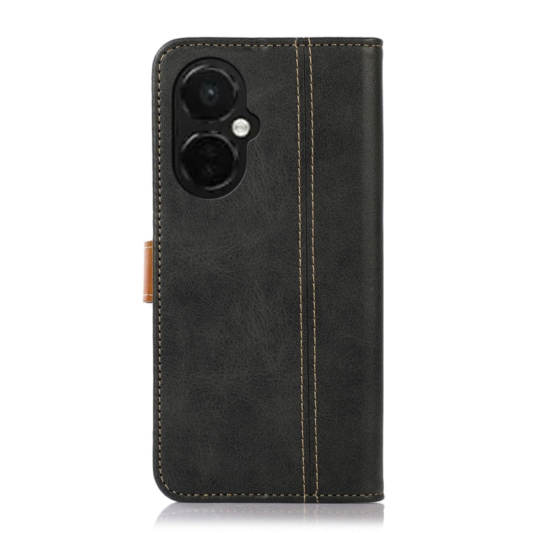 For OnePlus Nord CE 3 5G Stitching Thread Calf Texture Leather Phone Case