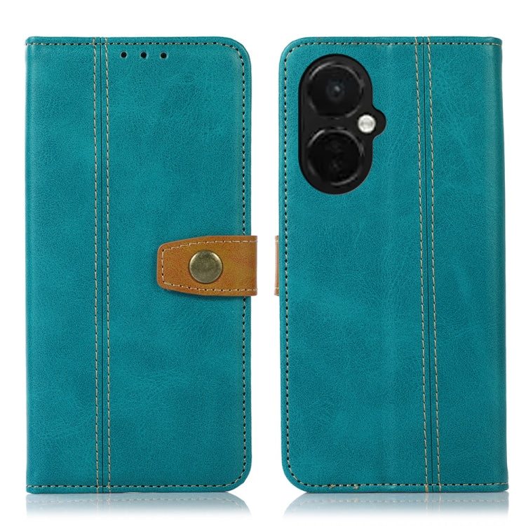 For OnePlus Nord CE 3 5G Stitching Thread Calf Texture Leather Phone Case