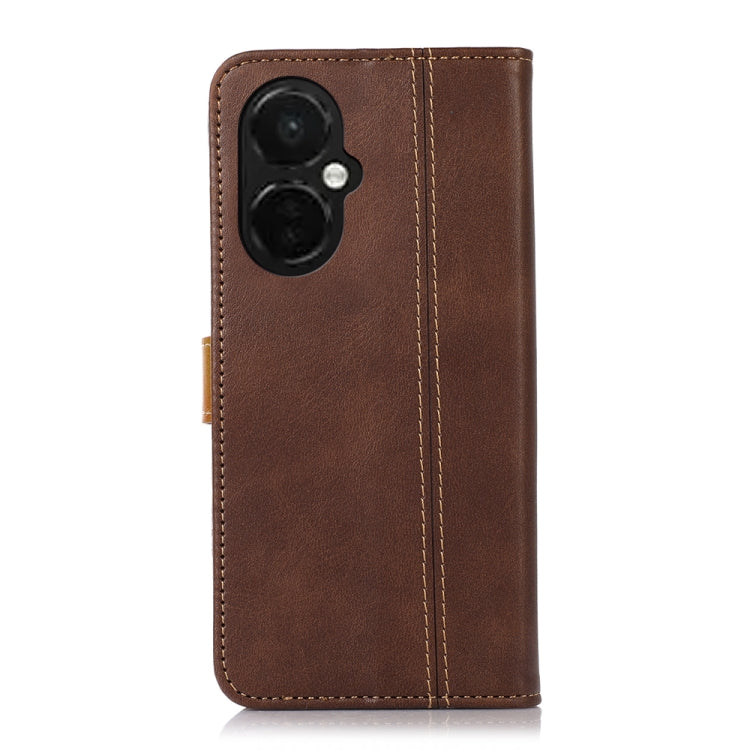 For OnePlus Nord CE 3 5G Stitching Thread Calf Texture Leather Phone Case