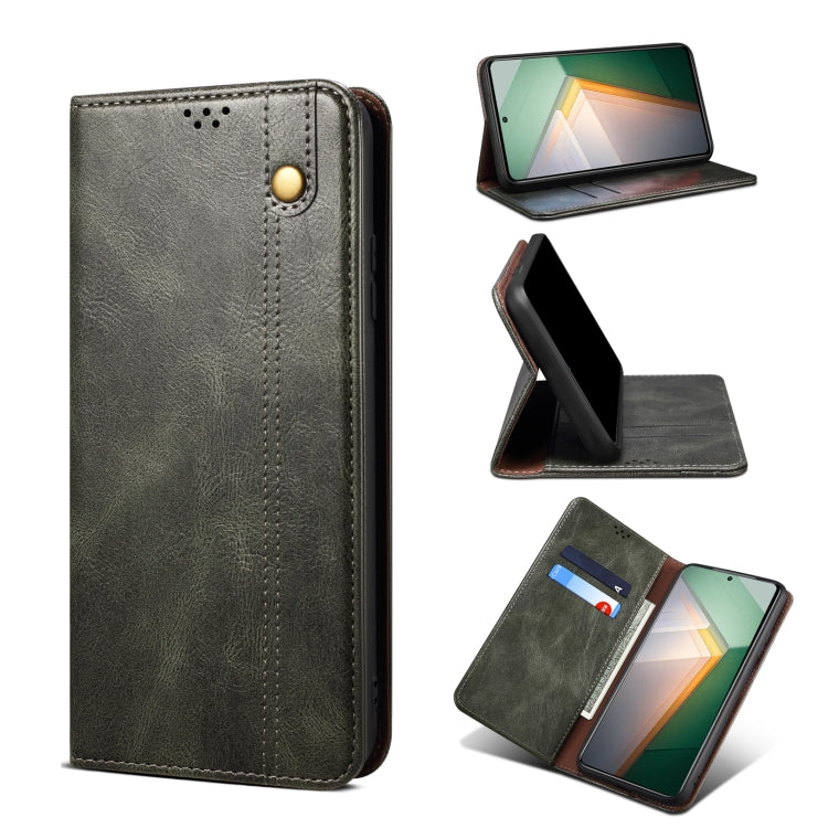 For vivo iQOO 11 Oil Wax Crazy Horse Texture Leather Phone Case