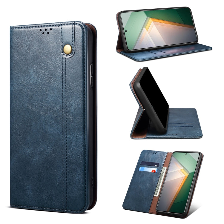 For vivo iQOO 11 Oil Wax Crazy Horse Texture Leather Phone Case