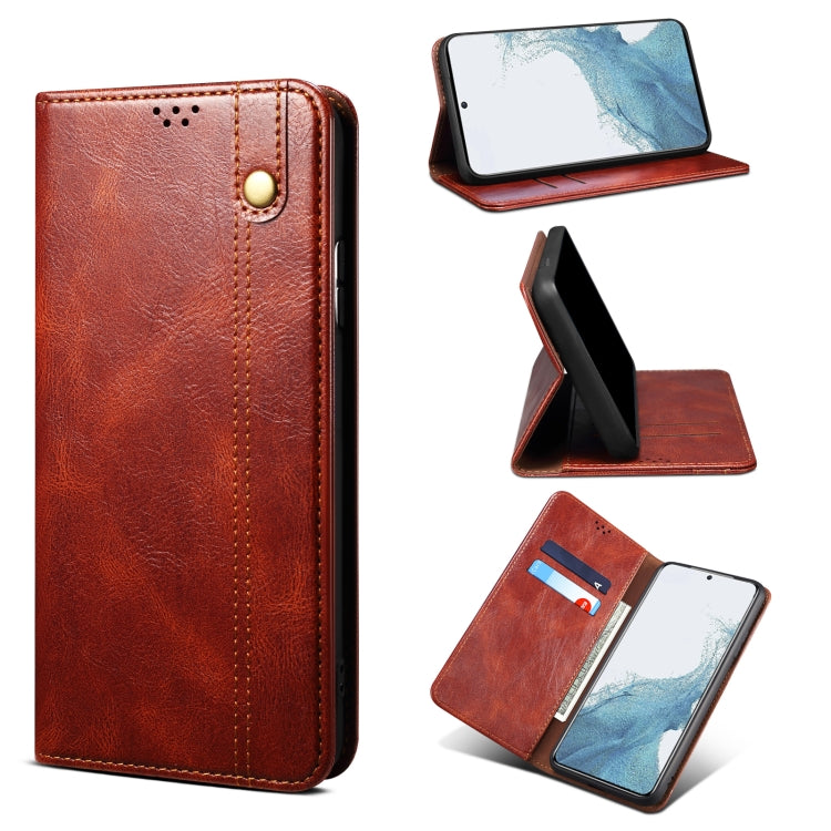 For Samsung Galaxy A54 5G Oil Wax Crazy Horse Texture Leather Phone Case