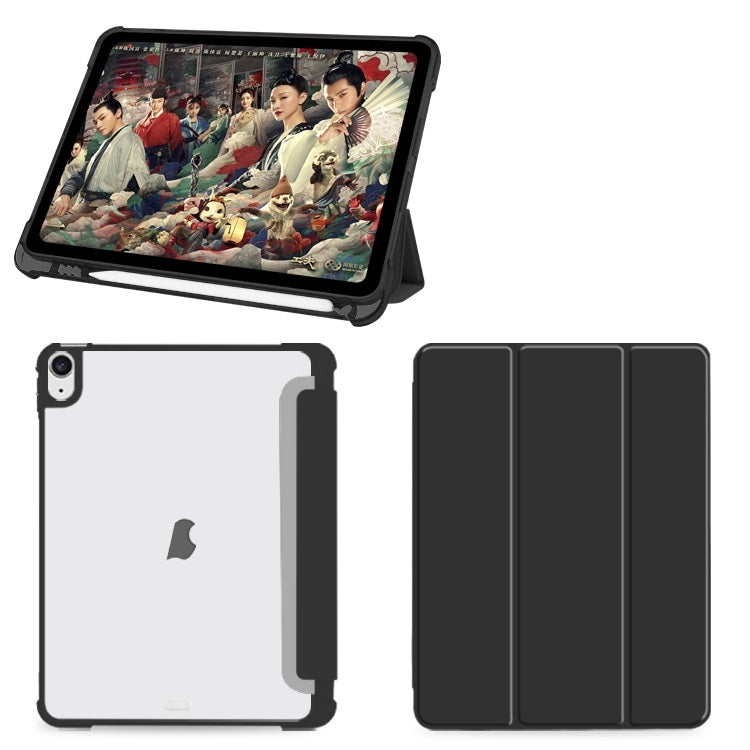For iPad 10th Gen 10.9 2022 3-fold Shockproof Smart Leather Tablet Case