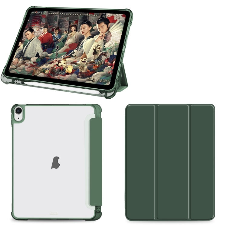 For iPad Air 2020 / 2022 10.9 3-fold Shockproof Smart Leather Tablet Case