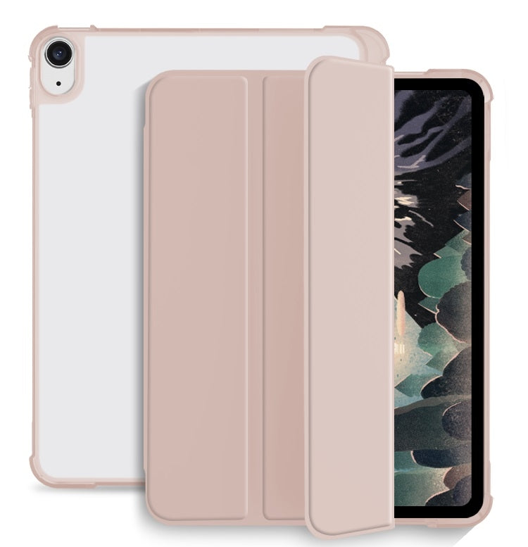 For iPad Air 2020 / 2022 10.9 3-fold Shockproof Smart Leather Tablet Case