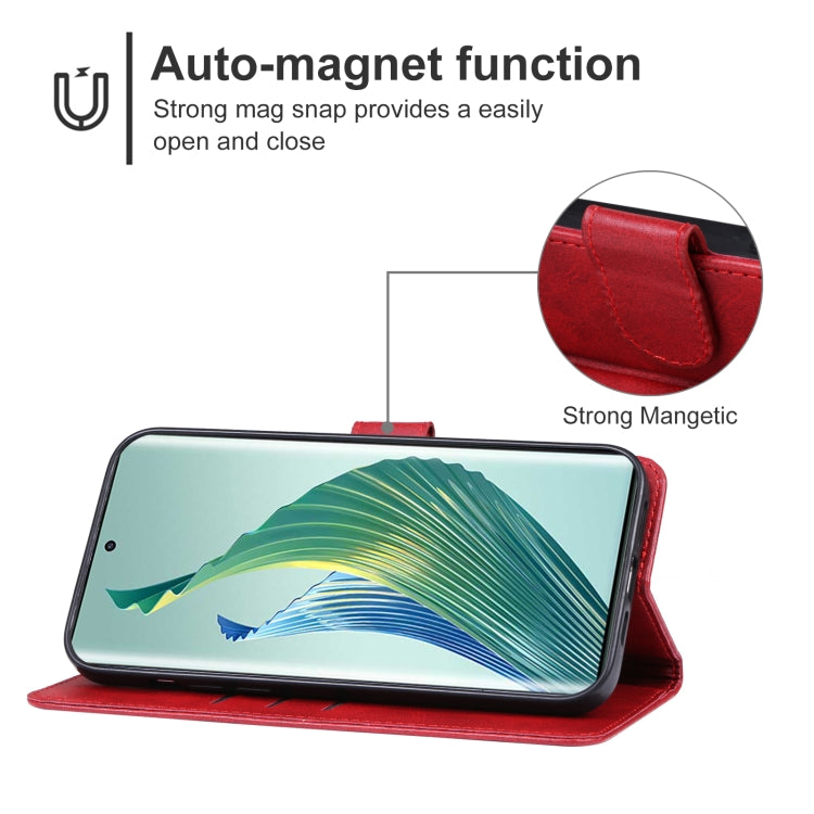 For Honor Magic5 Leather Phone Case