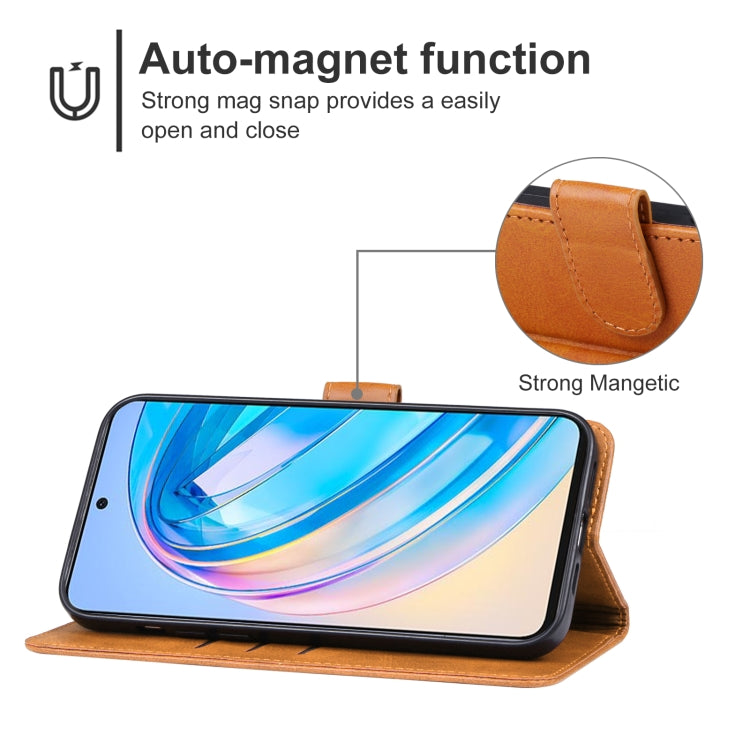 For Honor X8a Leather Phone Case