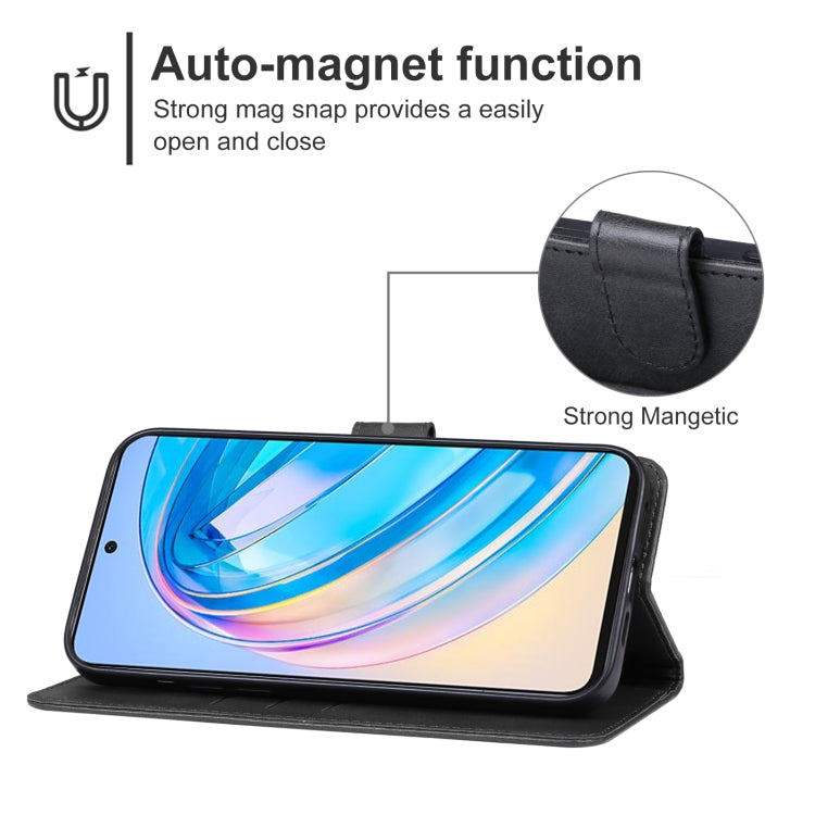 For Honor X8a Leather Phone Case