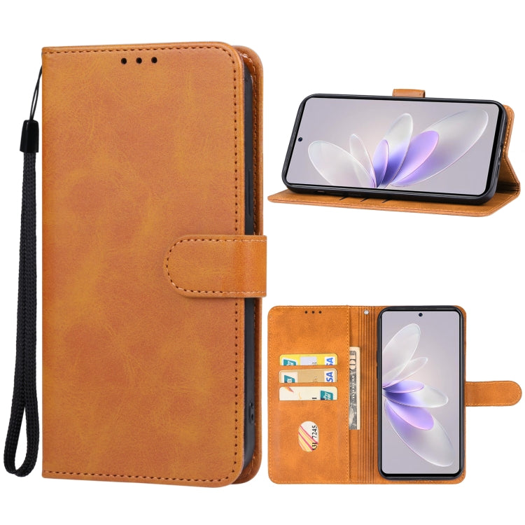 For vivo V27e Leather Phone Case