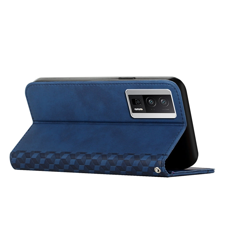 For Xiaomi Redmi K60 / K60 Pro Diamond Pattern Skin Feel Magnetic Leather Phone Case