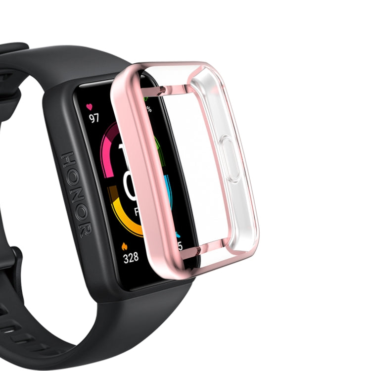 For Honor Band 7 Full Coverage TPU Electroplating Watch Case