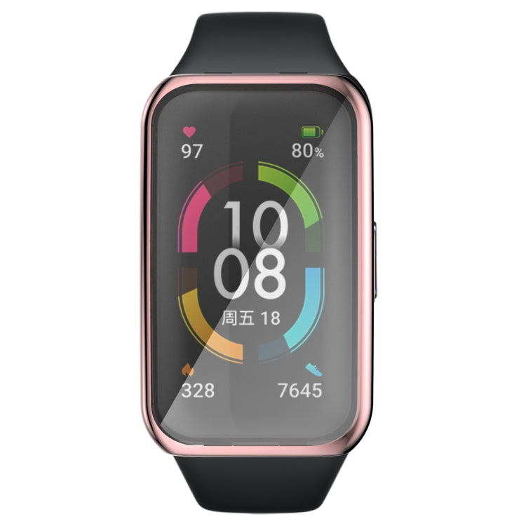 For Honor Band 7 Full Coverage TPU Electroplating Watch Case