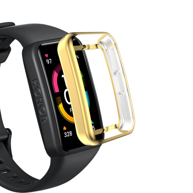 For Honor Band 7 Full Coverage TPU Electroplating Watch Case