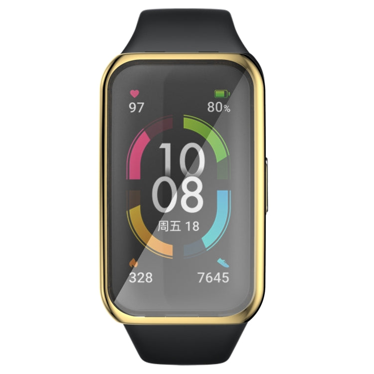 For Honor Band 7 Full Coverage TPU Electroplating Watch Case