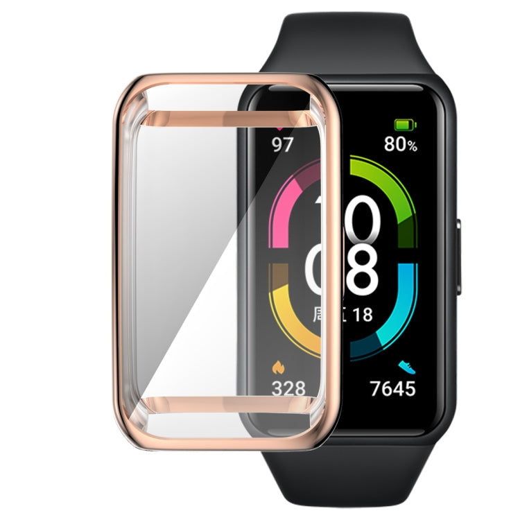 For Honor Band 7 Full Coverage TPU Electroplating Watch Case