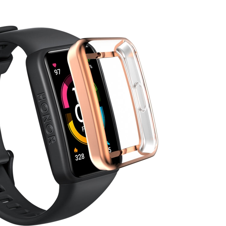 For Honor Band 7 Full Coverage TPU Electroplating Watch Case
