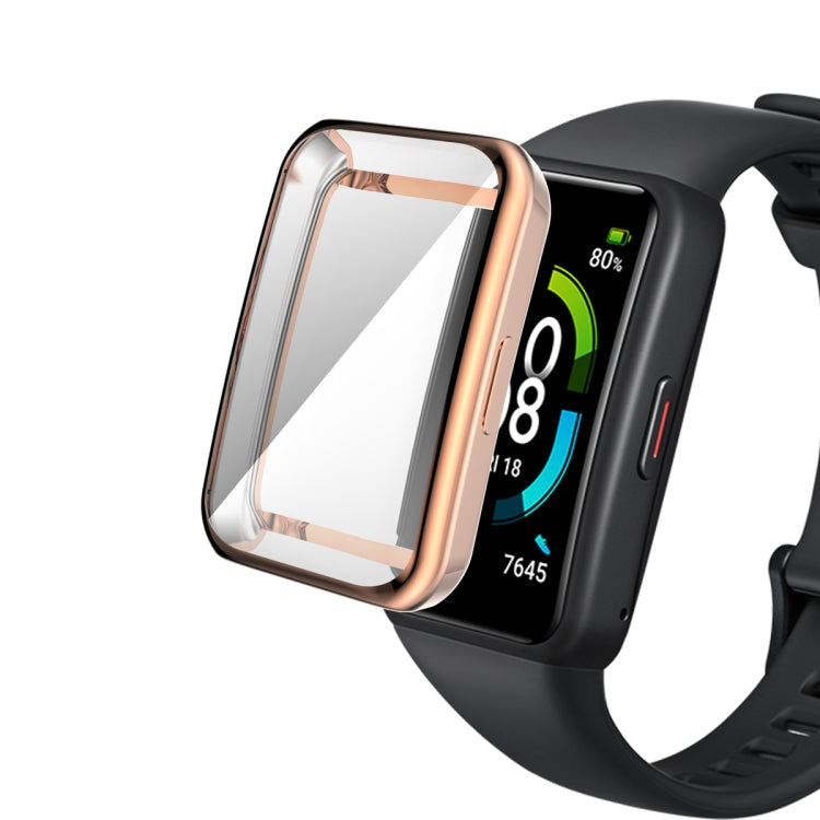 For Honor Band 7 Full Coverage TPU Electroplating Watch Case