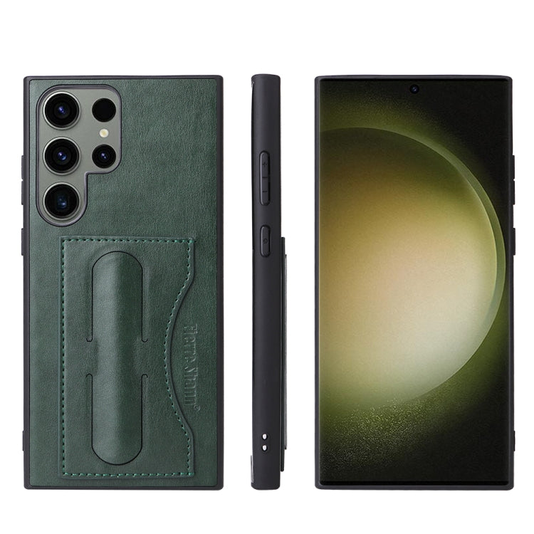 For Samsung Galaxy S23+ 5G Fierre Shann Full Coverage Protective Leather Phone Case