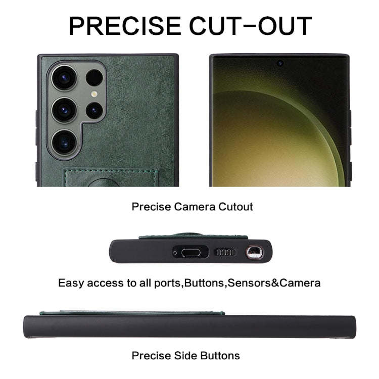 For Samsung Galaxy S23+ 5G Fierre Shann Full Coverage Protective Leather Phone Case