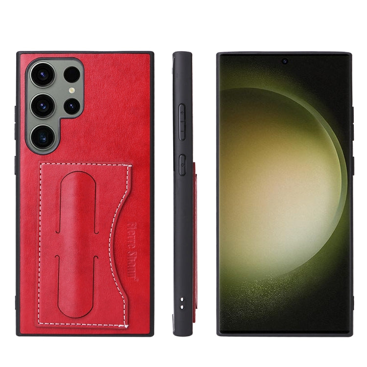 For Samsung Galaxy S23+ 5G Fierre Shann Full Coverage Protective Leather Phone Case