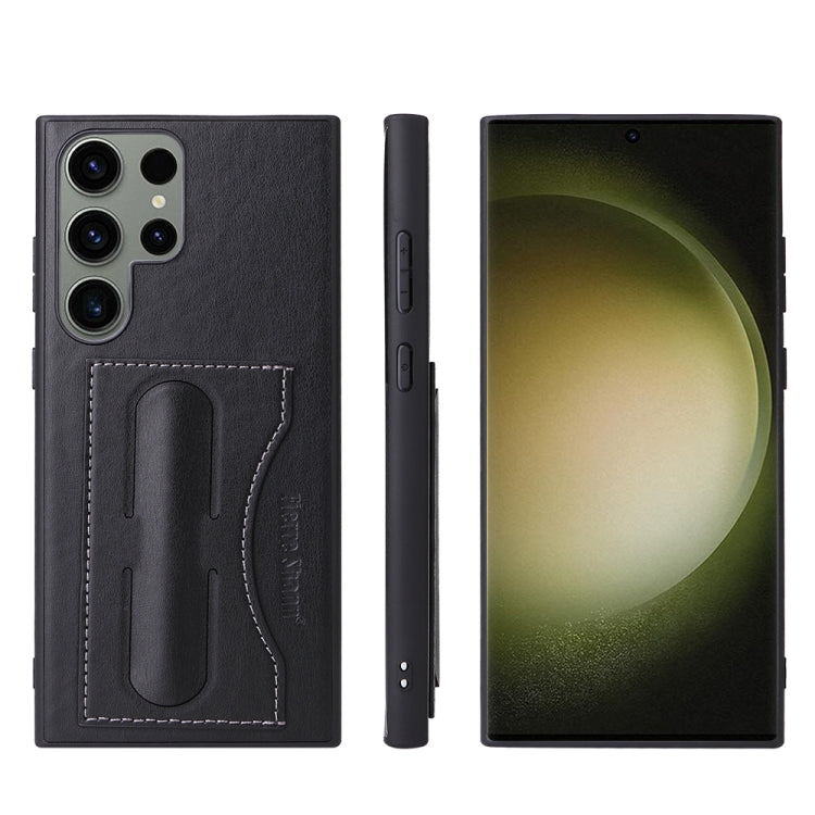 For Samsung Galaxy S23+ 5G Fierre Shann Full Coverage Protective Leather Phone Case