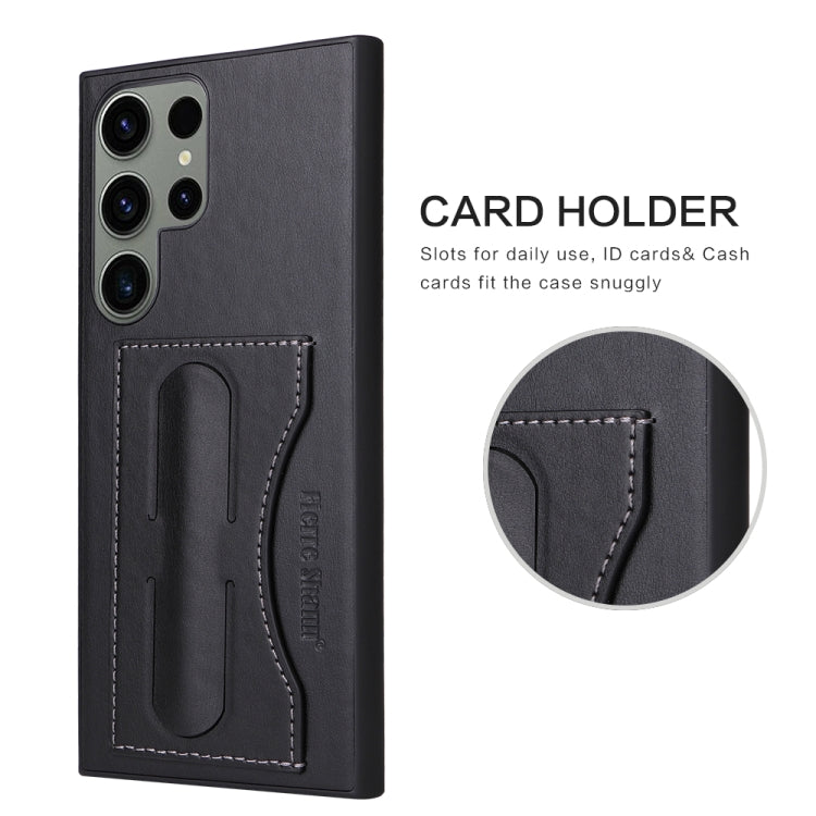 For Samsung Galaxy S23+ 5G Fierre Shann Full Coverage Protective Leather Phone Case
