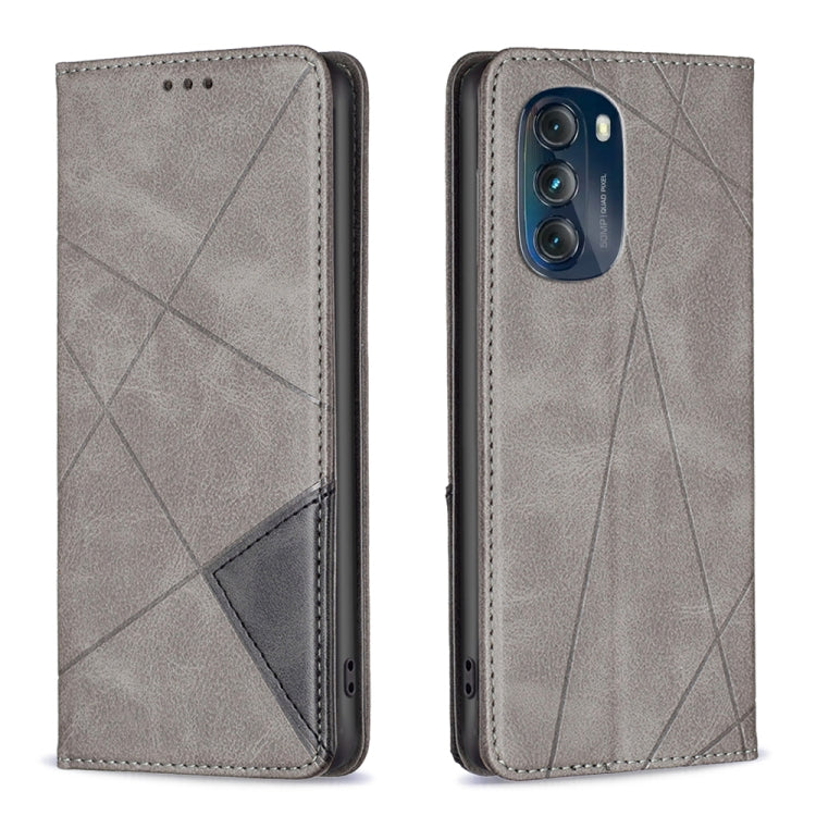 For Motorola Moto G 5G 2023 Prismatic Invisible Magnetic Leather Phone Case