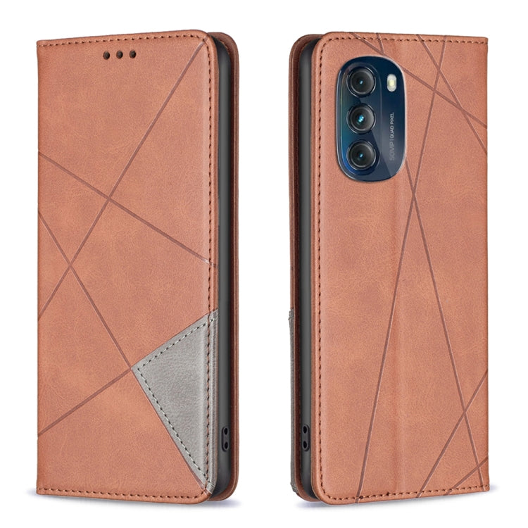 For Motorola Moto G 5G 2023 Prismatic Invisible Magnetic Leather Phone Case