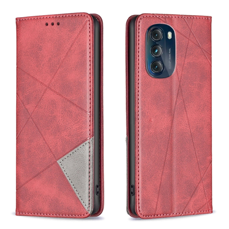 For Motorola Moto G 5G 2023 Prismatic Invisible Magnetic Leather Phone Case