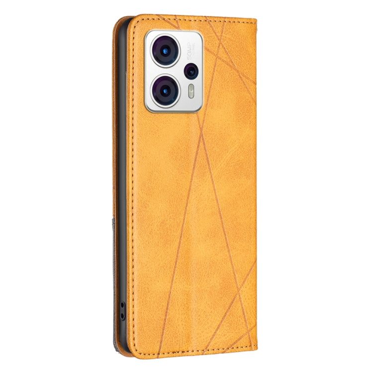 For Motorola Moto G13 4G/G23 4G/G53 5G Prismatic Invisible Magnetic Leather Phone Case