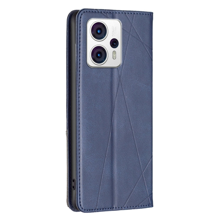For Motorola Moto G13 4G/G23 4G/G53 5G Prismatic Invisible Magnetic Leather Phone Case