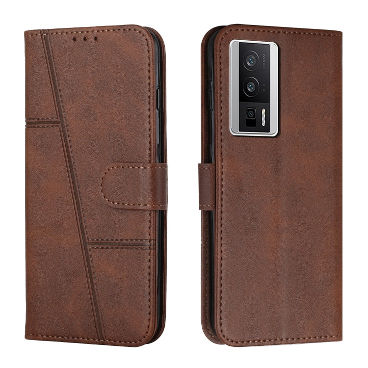 For Xiaomi Redmi K60 / K60 Pro Stitching Calf Texture Buckle Leather Phone Case