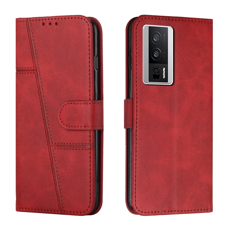 For Xiaomi Redmi K60 / K60 Pro Stitching Calf Texture Buckle Leather Phone Case