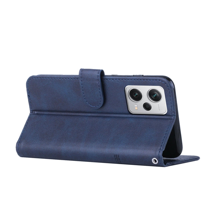For Xiaomi Redmi Note 12 Pro 5G Global Stitching Calf Texture Buckle Leather Phone Case