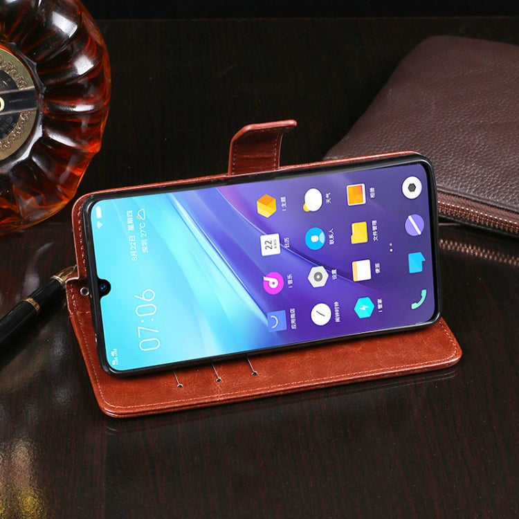 For Vivo iQOO Pro 5G idewei  Crazy Horse Texture Horizontal Flip Leather Case with Holder & Card Slots & Wallet