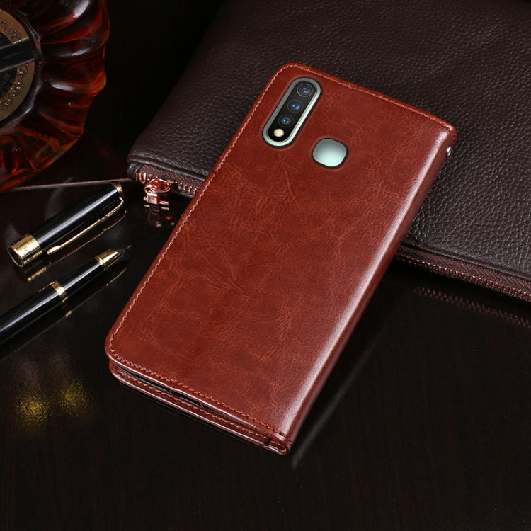 For Vivo U20 idewei  Crazy Horse Texture Horizontal Flip Leather Case with Holder & Card Slots & Wallet