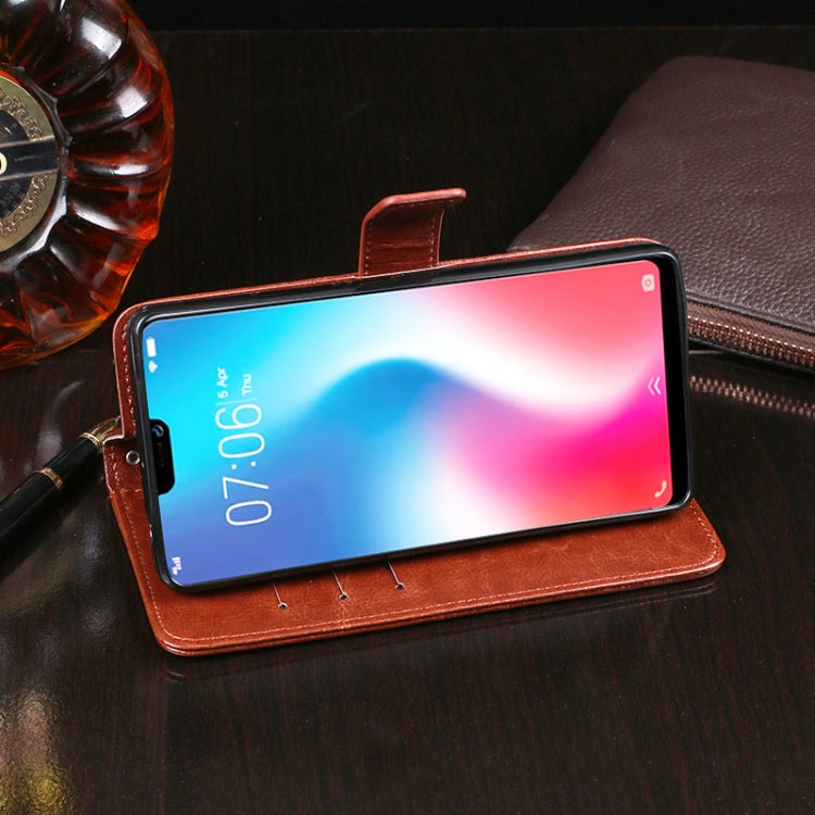 For Vivo V9 idewei  Crazy Horse Texture Horizontal Flip Leather Case with Holder & Card Slots & Wallet
