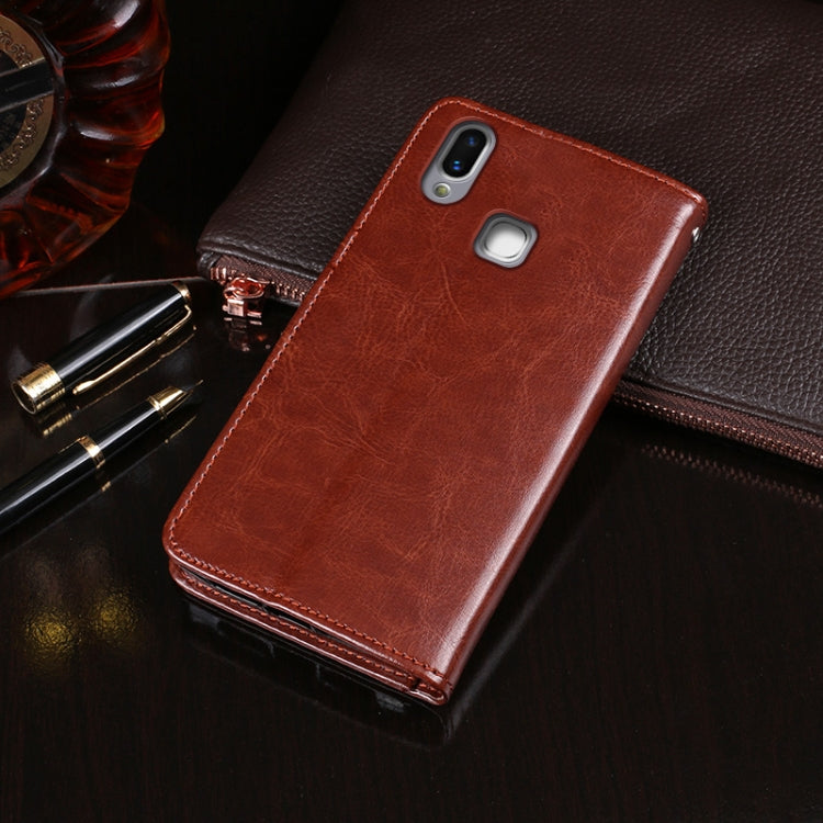 For Vivo X21 idewei  Crazy Horse Texture Horizontal Flip Leather Case with Holder & Card Slots & Wallet