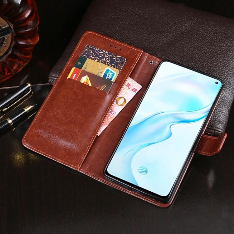 For Vivo X30 Pro idewei  Crazy Horse Texture Horizontal Flip Leather Case with Holder & Card Slots & Wallet