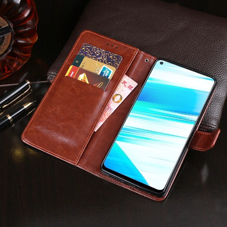 For Vivo Z5x idewei  Crazy Horse Texture Horizontal Flip Leather Case with Holder & Card Slots & Wallet
