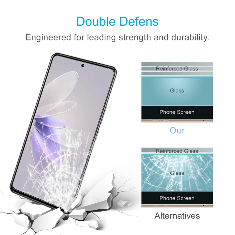 For vivo V27e 0.26mm 9H 2.5D Tempered Glass Film