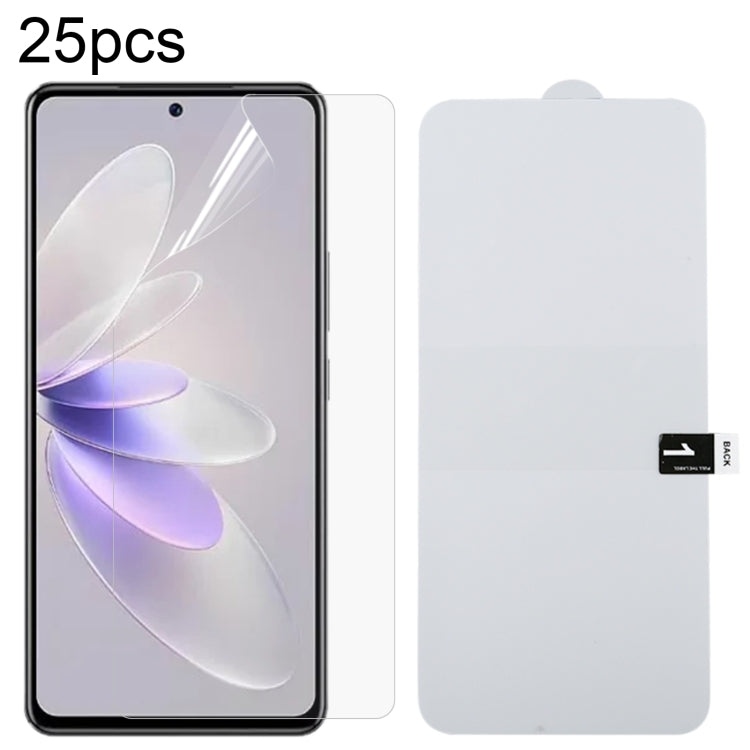 For vivo V27e 25pcs Full Screen Protector Explosion-proof Hydrogel Film