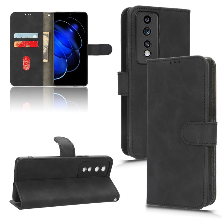 For Honor 80 GT Skin Feel Magnetic Flip Leather Phone Case