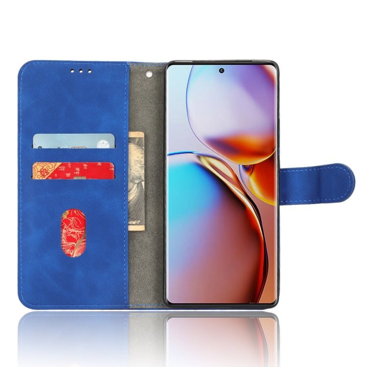 For Motorola Moto X40 Skin Feel Magnetic Flip Leather Phone Case